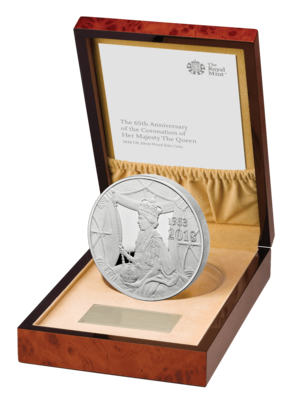 2018 Sapphire Coronation £500 Silver Proof Kilo Coin Box Coa - Mintage 125