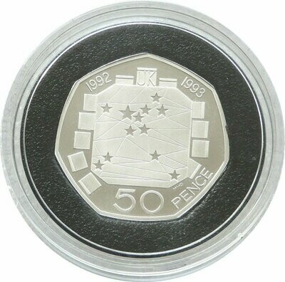 2009 European Presidency 50p Silver Proof Coin