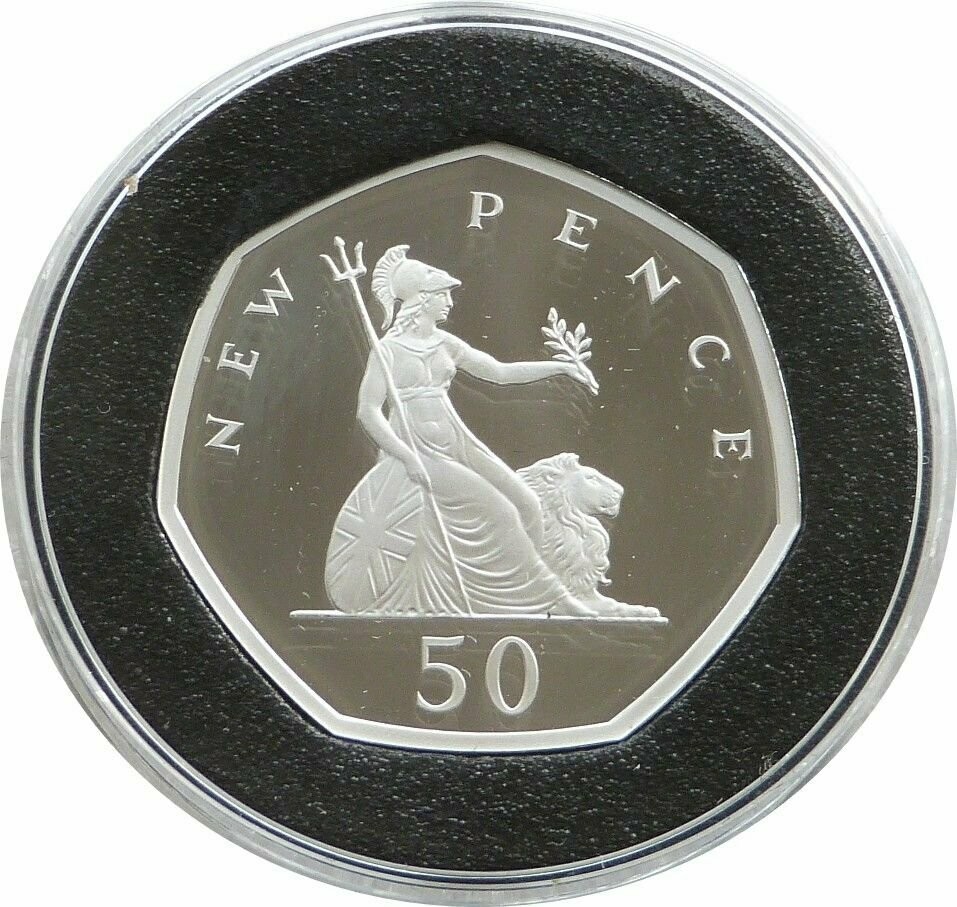 2009 Britannia New Pence 50p Silver Proof Coin