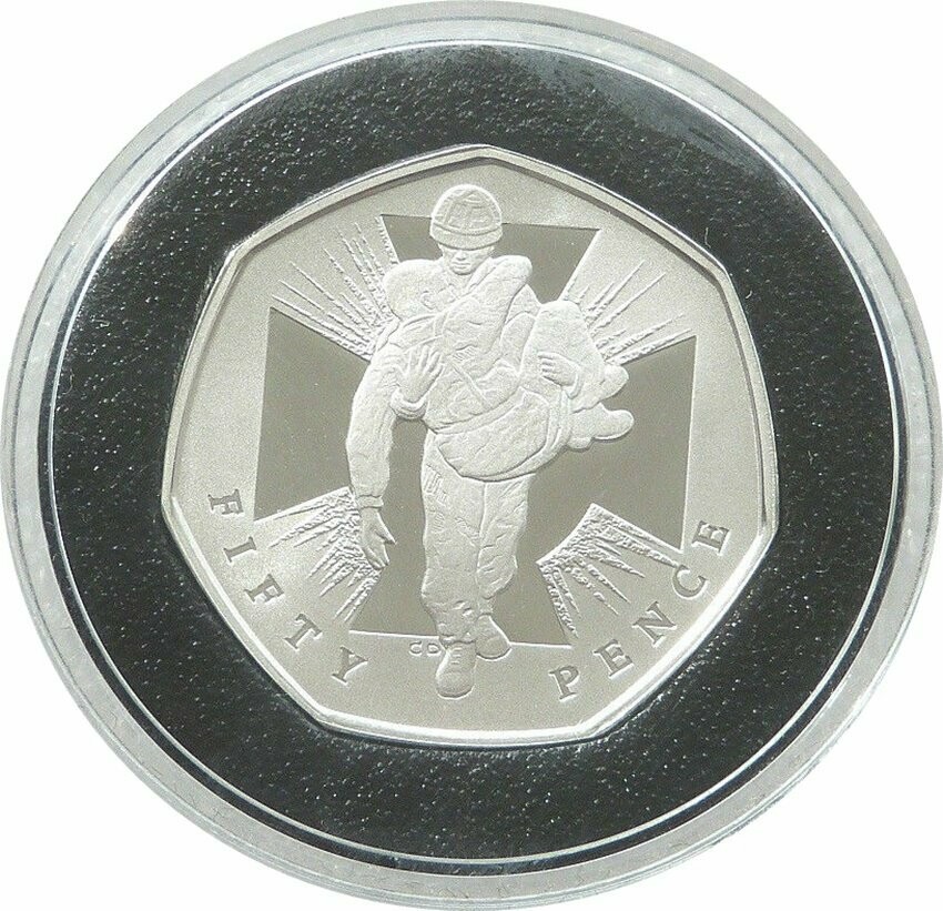 2009 Victoria Cross Heroic Acts 50p Silver Proof Coin - 2006