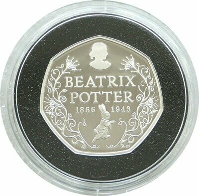 2016 Beatrix Potter 50p Silver Proof Coin Box Coa