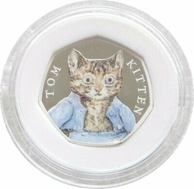 2017 Tom Kitten 50p Silver Proof Coin Box Coa