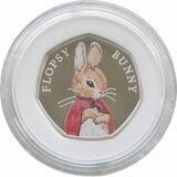 2018 Flopsy Bunny 50p Silver Proof Coin Box Coa