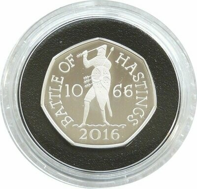 2016 Battle of Hastings 50p Silver Proof Coin Box Coa