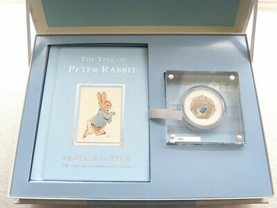 2017 Peter Rabbit Deluxe 50p Silver Proof Coin Box Coa