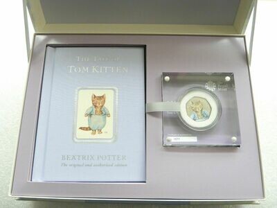 2017 Tom Kitten Deluxe 50p Silver Proof Coin Box Coa