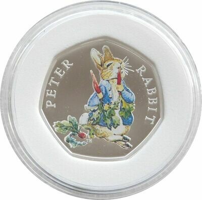 2018 Peter Rabbit 50p Silver Proof Coin Box Coa