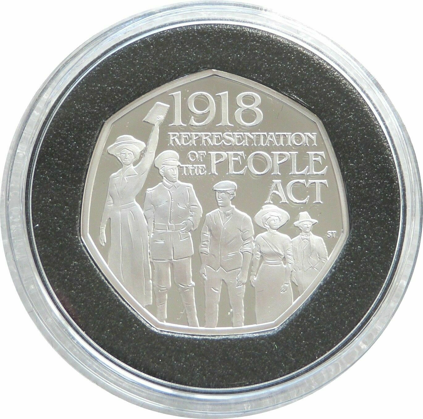 2018 Representation of the People Act 50p Silver Proof Coin Box Coa