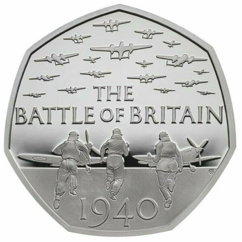 2019 Battle of Britain 50p Silver Proof Coin - 2015