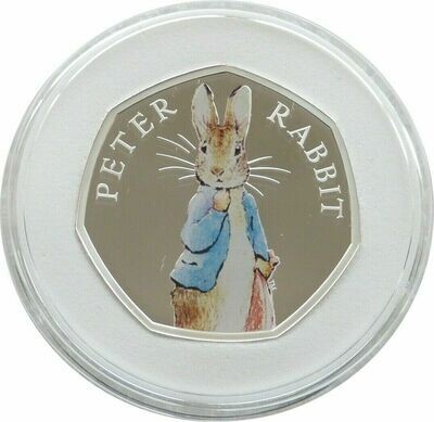 2019 Peter Rabbit 50p Silver Proof Coin Box Coa
