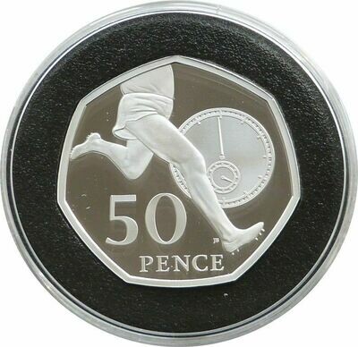 2019 Roger Bannister 50p Silver Proof Coin - 2004