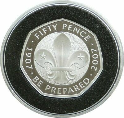 2019 Scout Movement 50p Silver Proof Coin - 2007