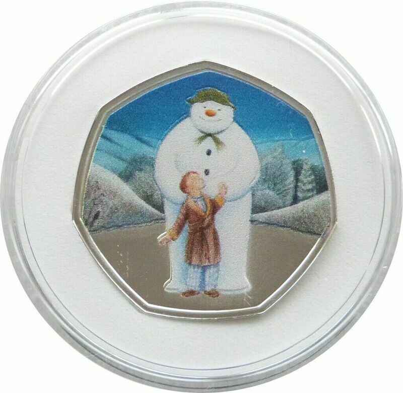 2019 The Snowman 50p Silver Proof Coin Box Coa