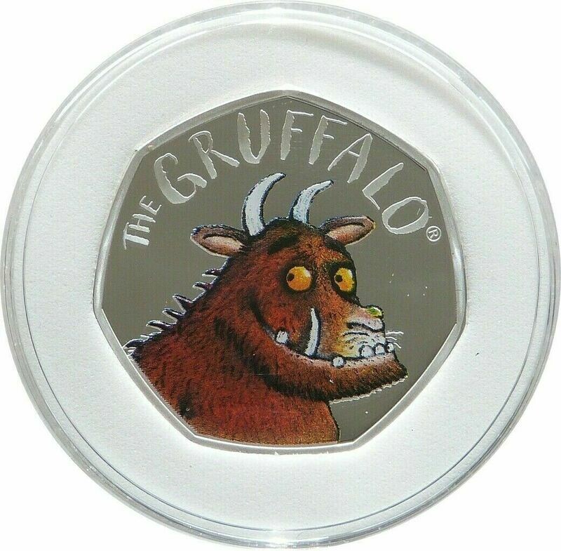 2019 The Gruffalo 20th Anniversary 50p Silver Proof Coin Box Coa