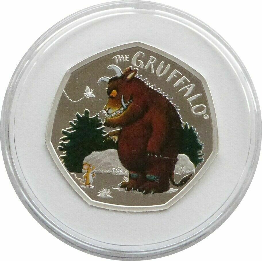 2019 The Gruffalo and Mouse 50p Silver Proof Coin Box Coa