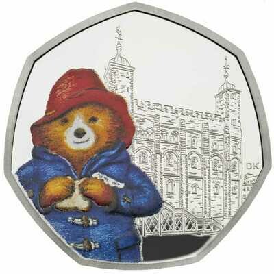 2019 Paddington at the Tower of London 50p Silver Proof Coin Box Coa