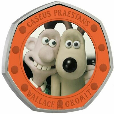 2019 Wallace and Gromit 50p Silver Proof Coin Box Coa
