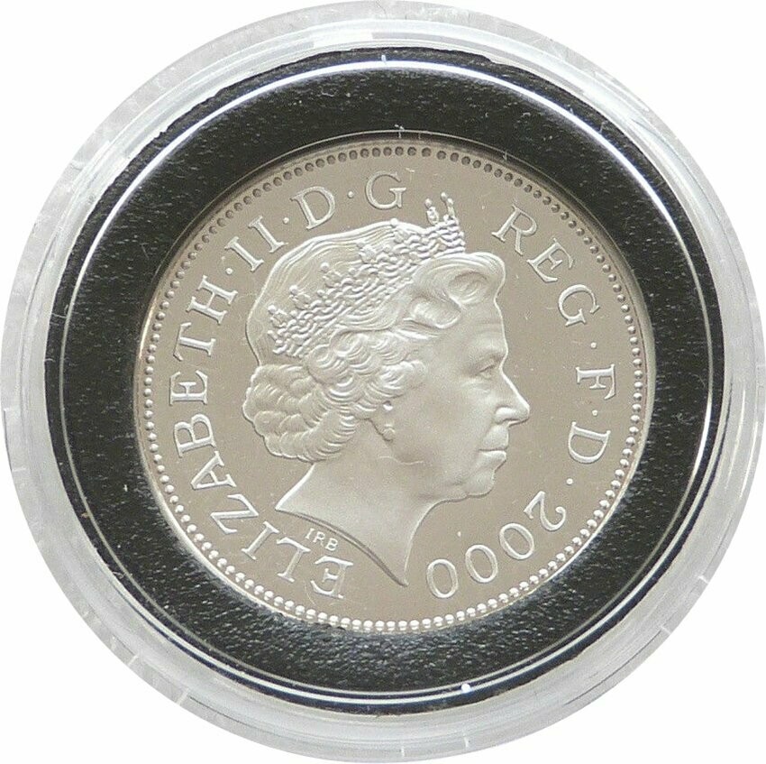 2000 Millennium Prince of Wales 2p Silver Proof Coin