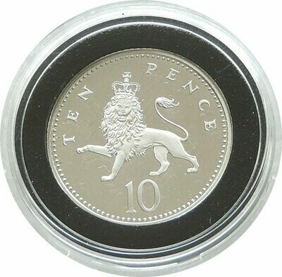 2000 Millennium Crowned Lion Passant 10p Silver Proof Coin