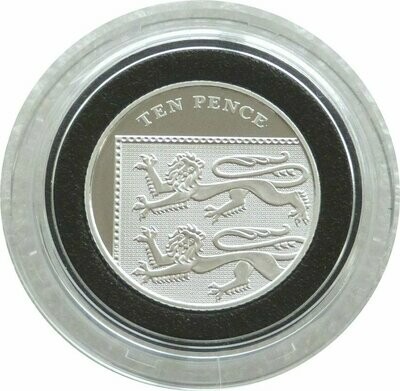 2009 Royal Shield of Arms 10p Silver Proof Coin