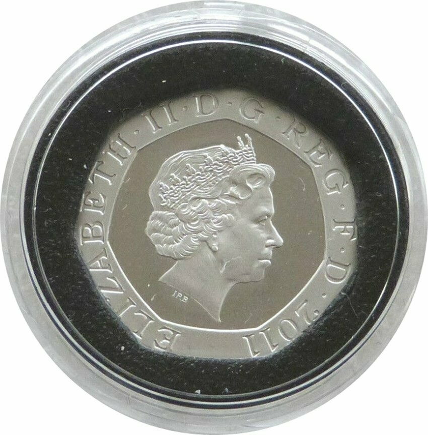 2015 Royal Shield of Arms 20p Silver Proof Coin - Fifth Portrait
