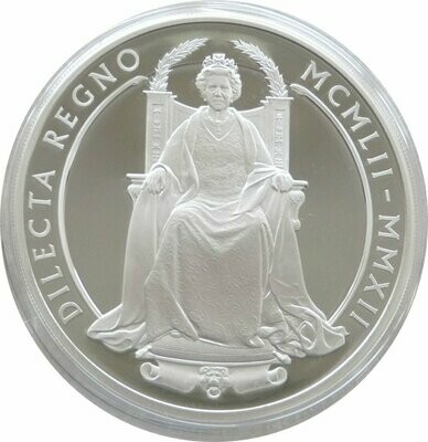 2012 Diamond Jubilee £10 Silver Proof 5oz Coin Box Coa