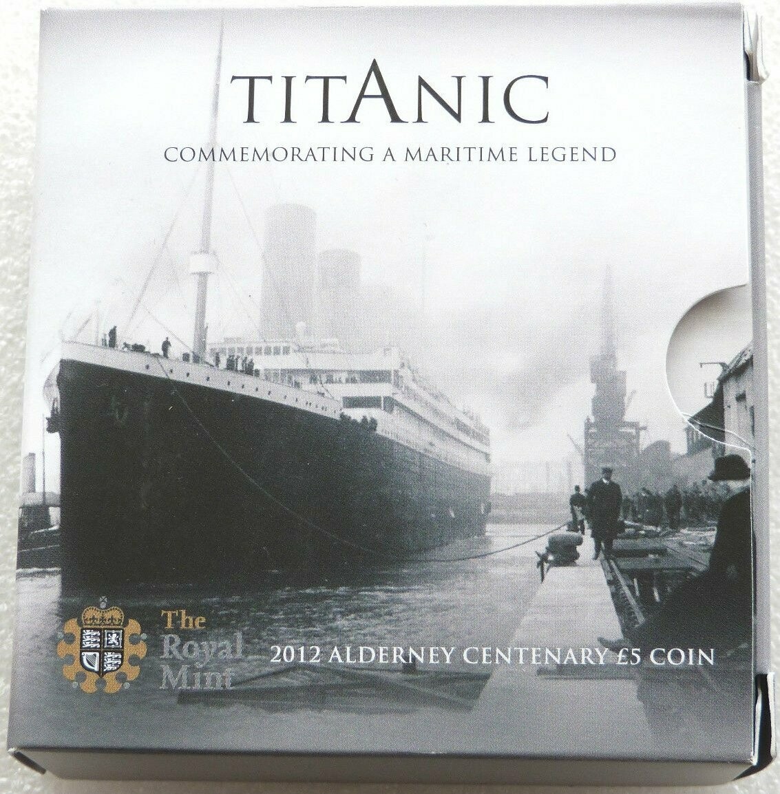 2012 Alderney Titanic £5 Silver Proof Coin Box Coa