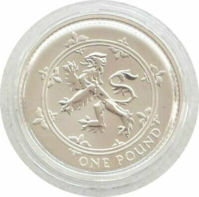 1999 Scottish Rampant Lion £1 Silver Matte Proof Coin