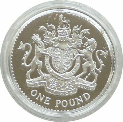 2013 Royal Arms £1 Silver Proof Coin
