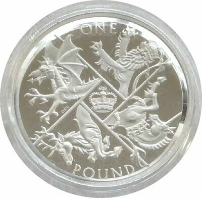 2016 Last Round Pound £1 Silver Proof Coin Box Coa