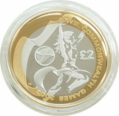 2002 Commonwealth Games Scotland £2 Silver Proof Coin