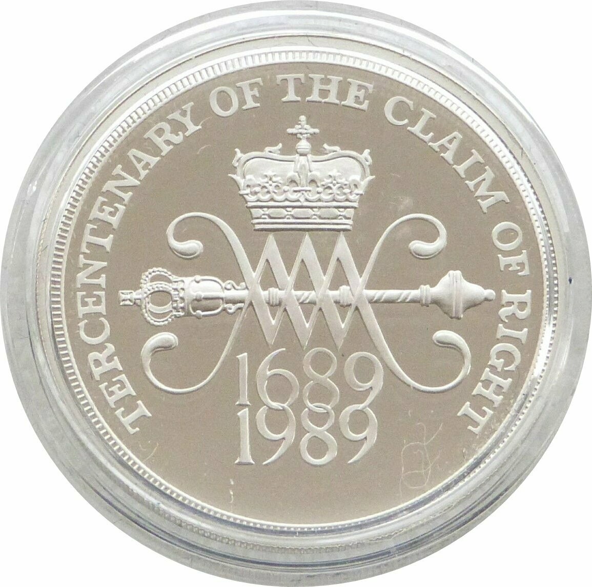 1989 Scottish Claim of Right £2 Silver Proof Coin