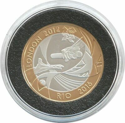 2012 London Olympic Games Handover to Rio £2 Silver Proof Coin Box Coa
