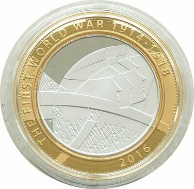 2016 First World War Army Pals Battalions £2 Silver Proof Coin Box Coa
