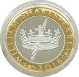 2016 William Shakespeare Histories £2 Silver Proof Coin Box Coa