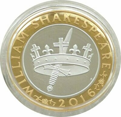 2016 William Shakespeare Histories £2 Silver Proof Coin Box Coa