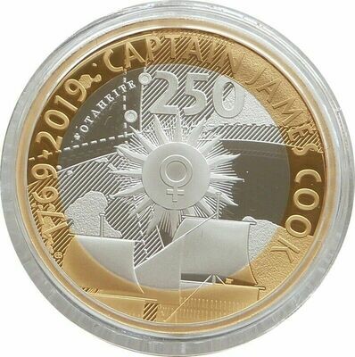 2019 Captain Cook £2 Silver Proof Coin Box Coa