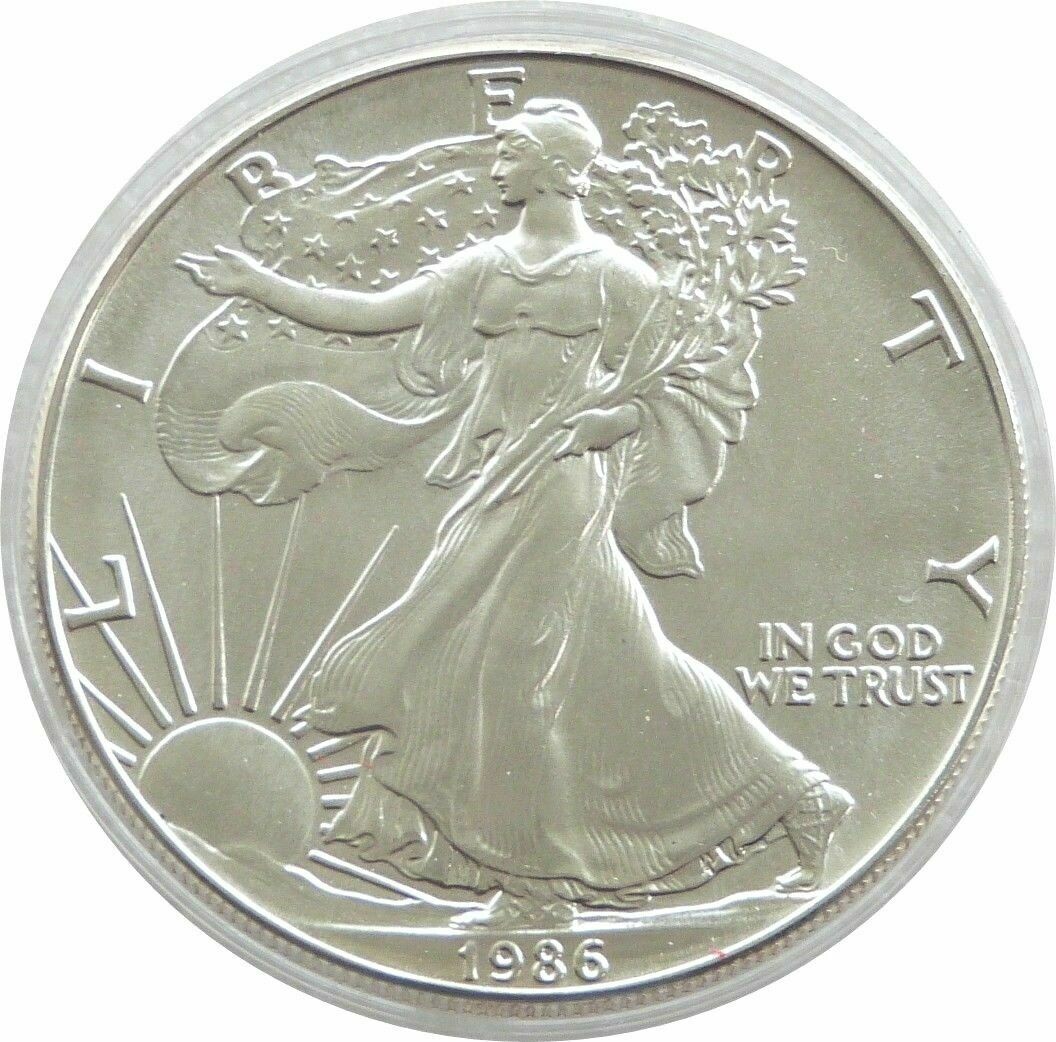 1986 American Eagle $1 Silver 1oz Coin - First Year of Issue