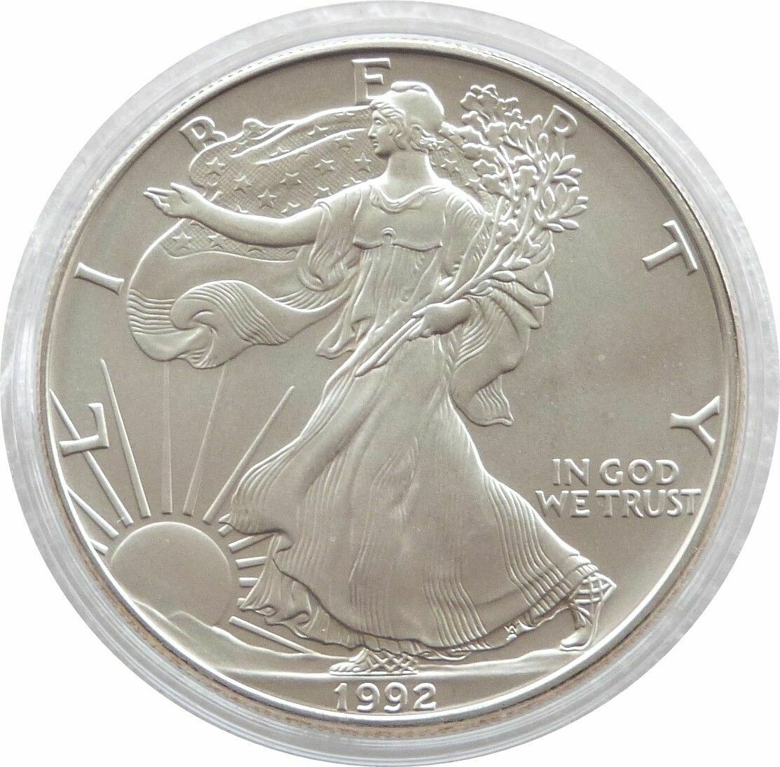 1992 American Eagle $1 Silver 1oz Coin