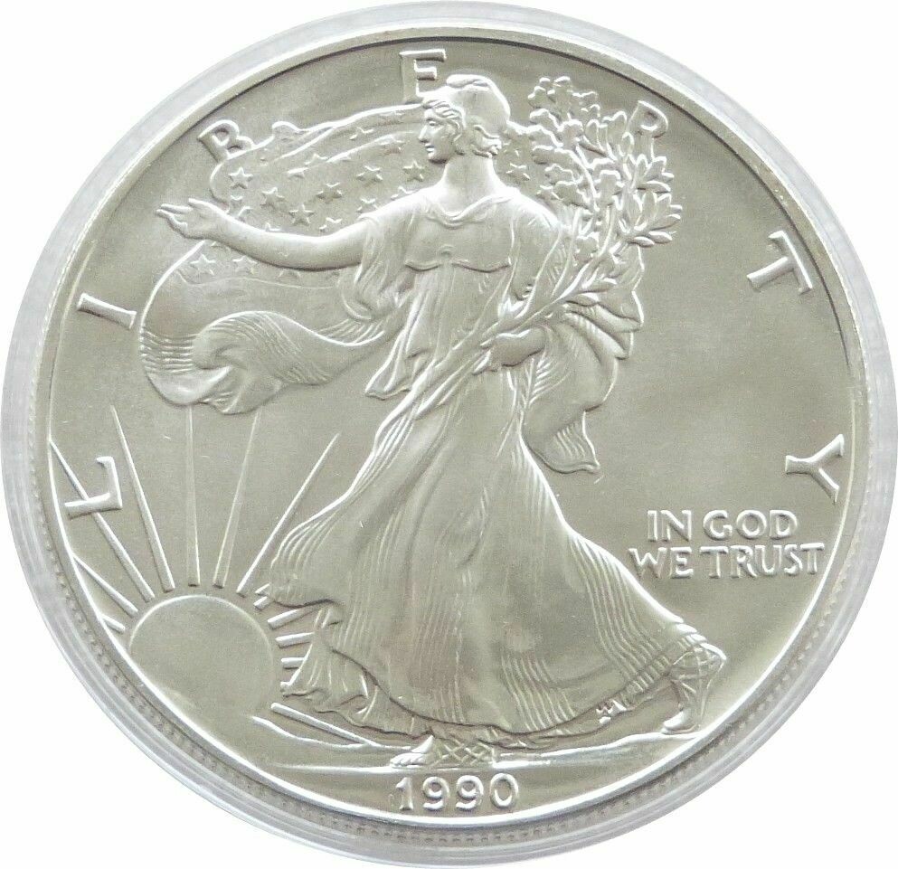 1990 American Eagle $1 Silver 1oz Coin