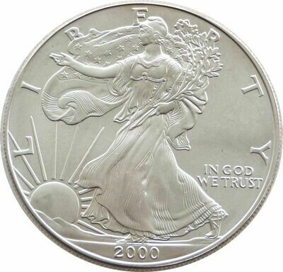 2000 American Eagle $1 Silver 1oz Coin