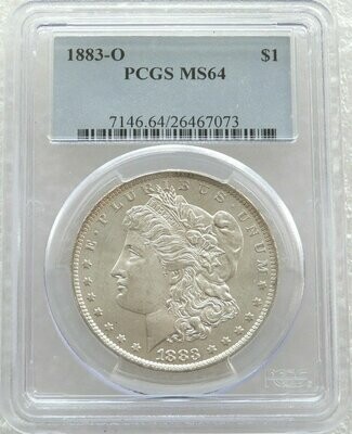 1883-O American Morgan $1 Silver Coin PCGS MS64 New Orleans