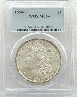 1884-O American Morgan $1 Silver Coin PCGS MS64 New Orleans
