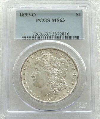 1899-O American Morgan $1 Silver Coin PCGS MS63 New Orleans