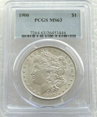 1900 American Morgan $1 Silver Coin PCGS MS63 Philadelphia