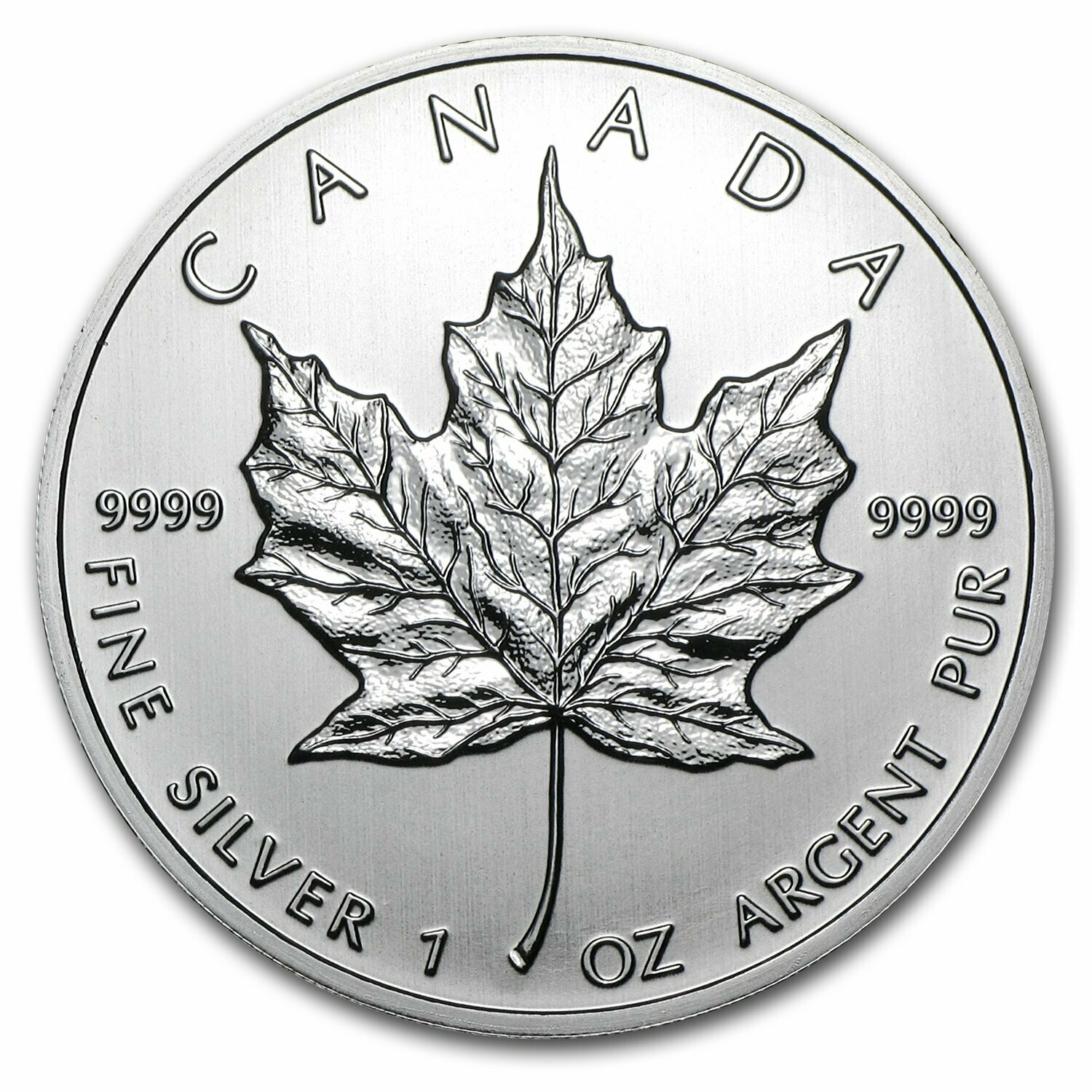 2012 Canada Maple Leaf $5 Silver 1oz Coin