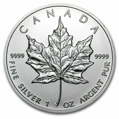 2012 Canada Maple Leaf $5 Silver 1oz Coin