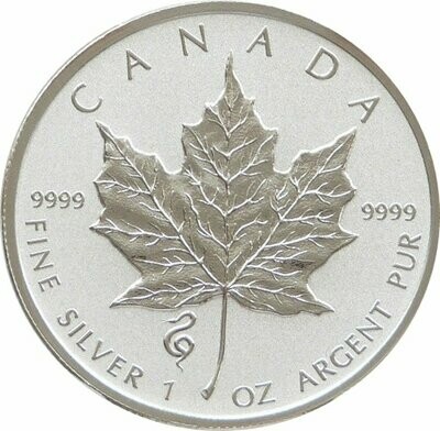 2013 Canada Maple Leaf Snake Privy $5 Silver Reverse Proof 1oz Coin
