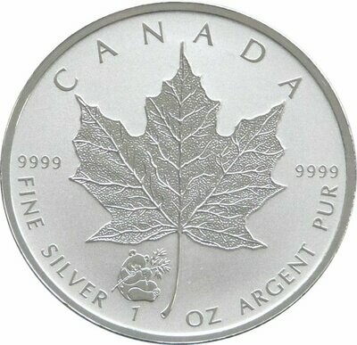 2016 Canada Maple Leaf Panda Privy $5 Silver Reverse Proof 1oz Coin Sealed