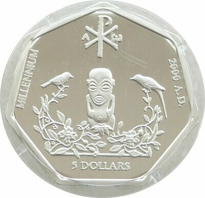 1999 Cook Islands Millennium $5 Silver Proof Coin